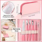 Emoswims - Manicure Pedicure Set 12 Pcs Nail Care Kit for Women Nail Grooming Kit