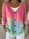 Warm Button-Up Knit Cardigan in a Relaxed Silhouette