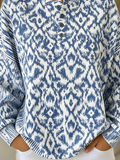 Women Loose Others Geometric Casual Sweatshirt