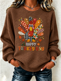 Casual Text Letters Henley Collar Long Sleeve Sweatshirt