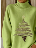Women Christmas Long Sleeve Comfy Vintage Sweater