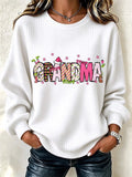 Vintage Christmas Crew Neck Long Sleeve Sweatshirt