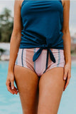 Emoswims - Tie Front Blouson Tankini
