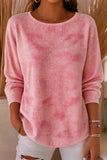 Women's Casual Ombre Crew Neck Long Sleeve Sweatshirt