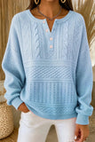 Women Casual Ombre Crew Neck Long Sleeve Sweatshirt